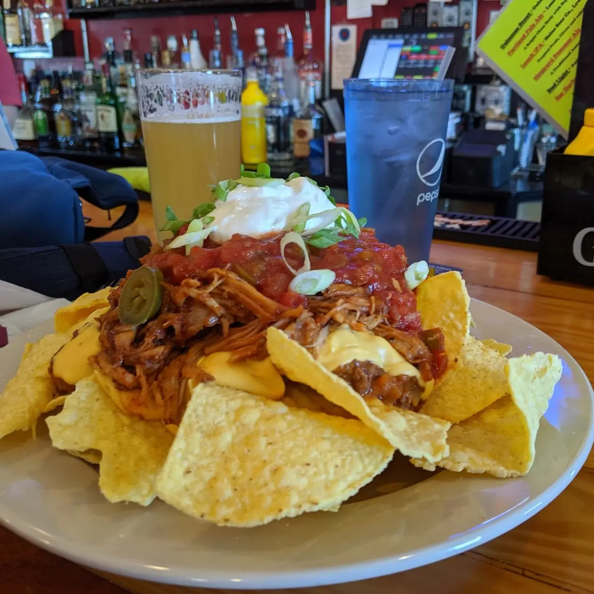 Sloppy Nachos w BBQ Pulled Pork