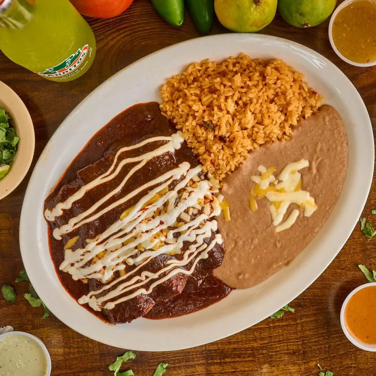 Mole Enchiladas