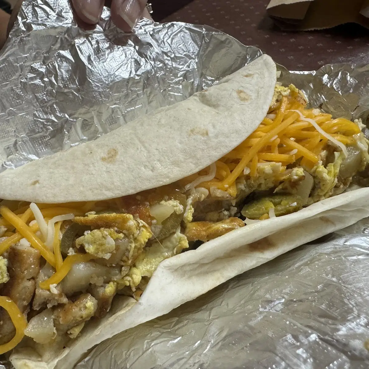 Sausage Breakfast Burrito