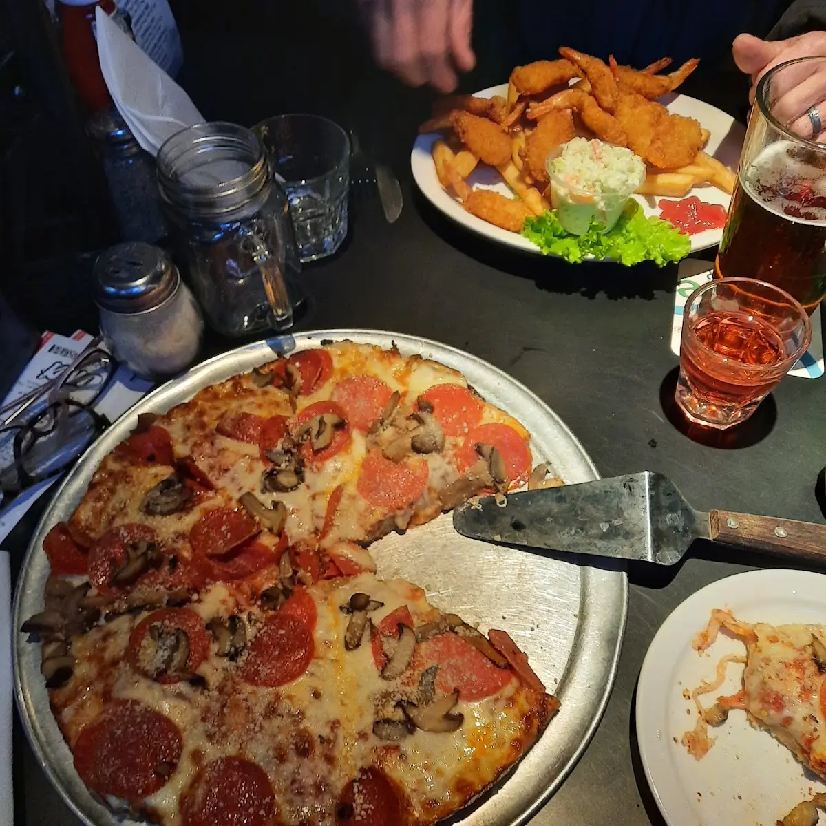 Pepperoni and Mushroom Pizza