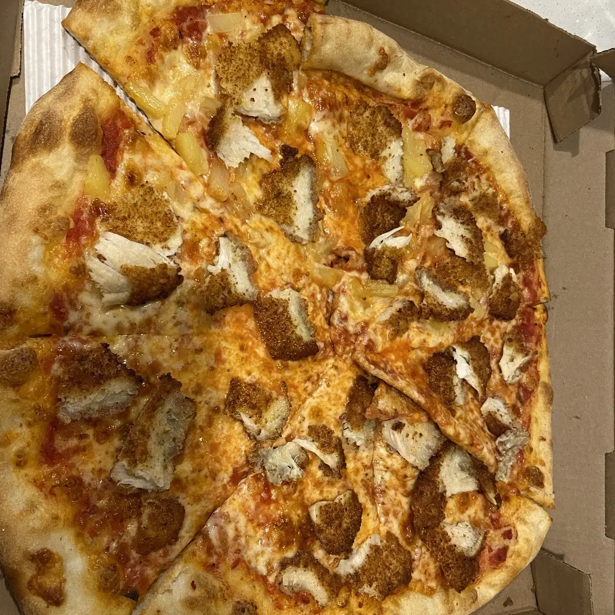 Pineapple and Chicken Pizza