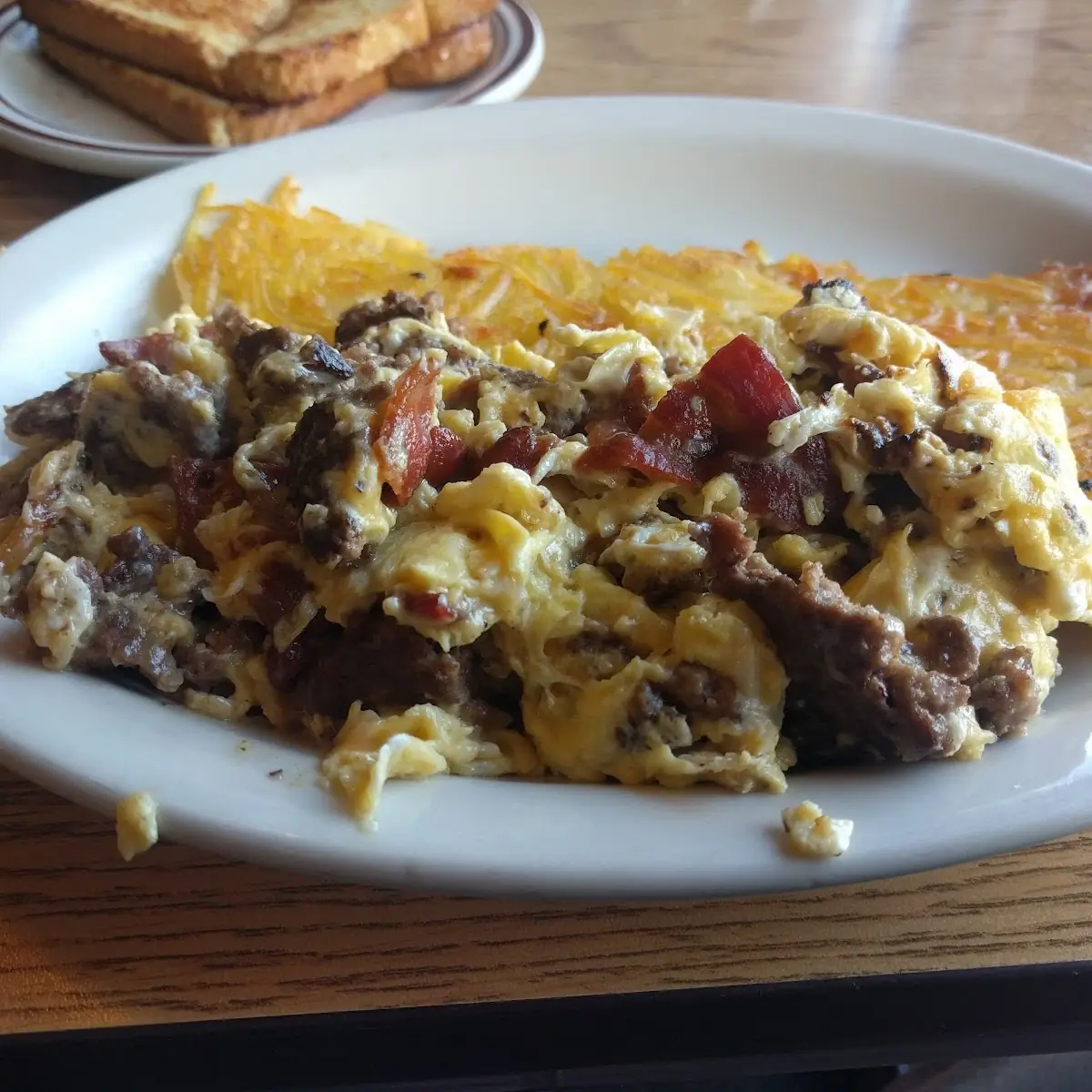 Bacon Cheeseburger Scramble