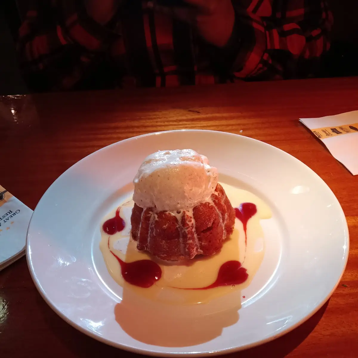 Warm White Chocolate Bread Pudding