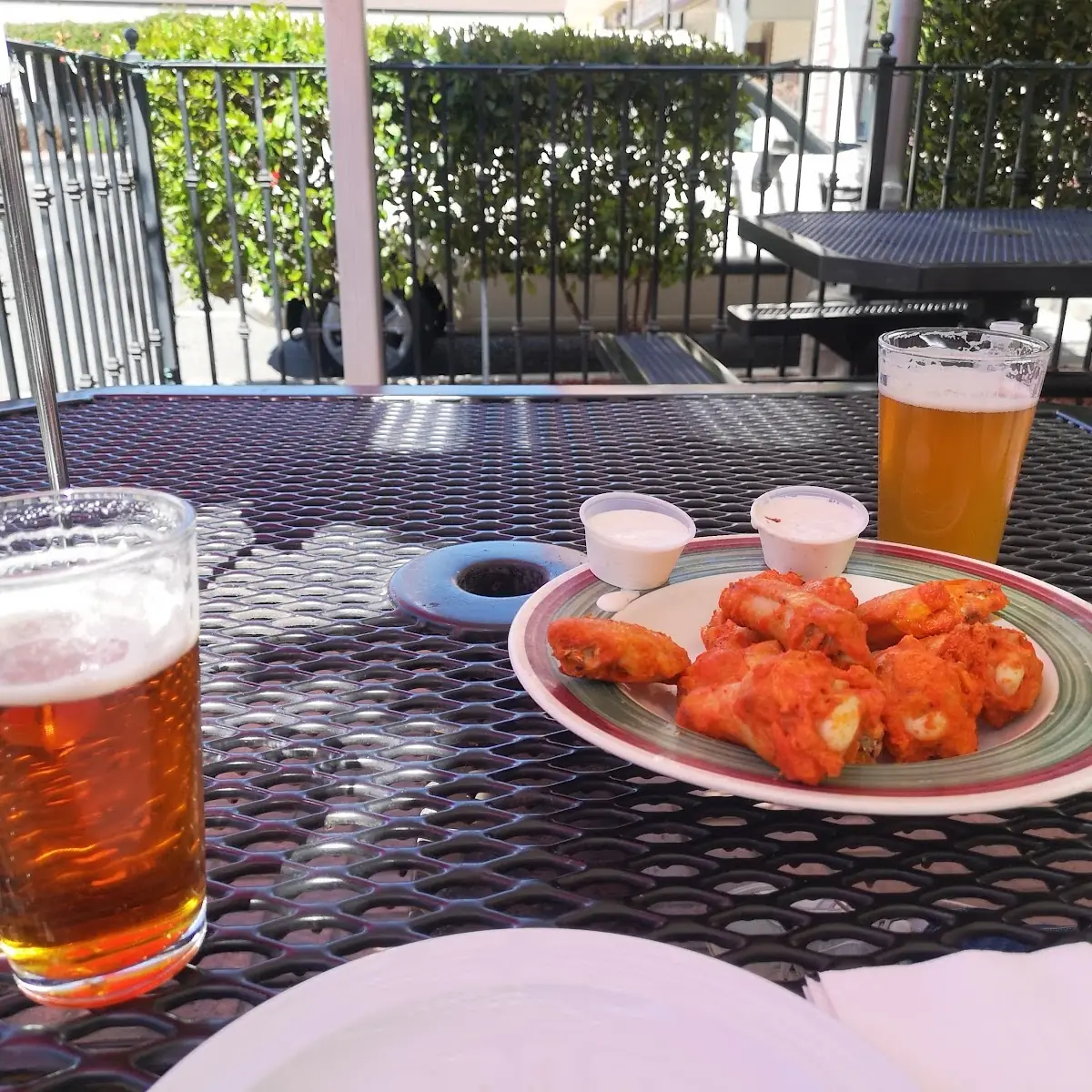 Buffalo Wings and Two Draft Beers