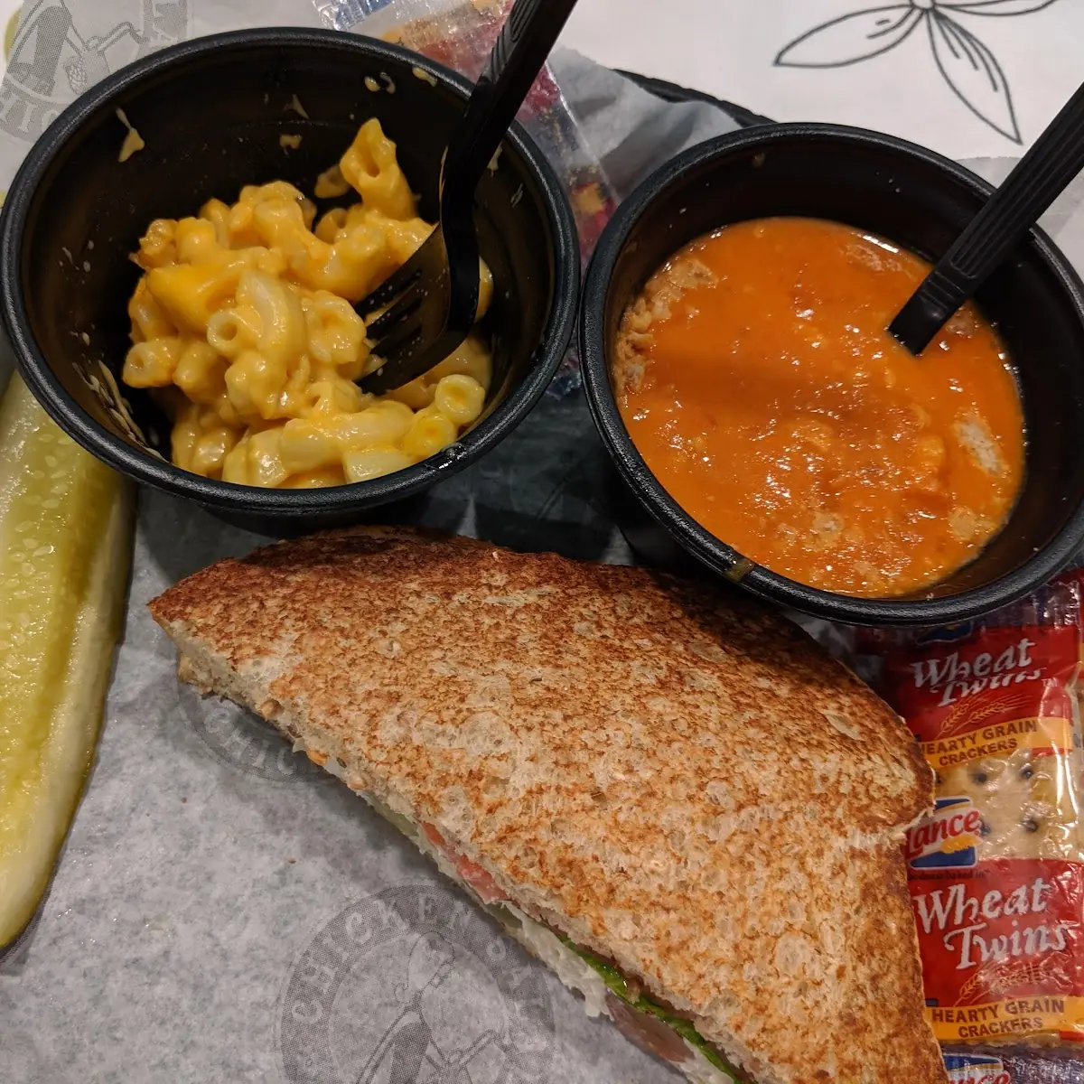 Fruity Fran Mac and Cheese and Tomato Bisque