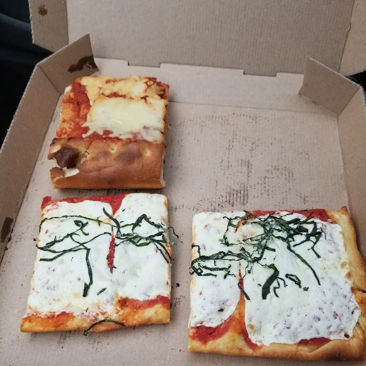 2 Grandma Slices & a Sicilian Slice