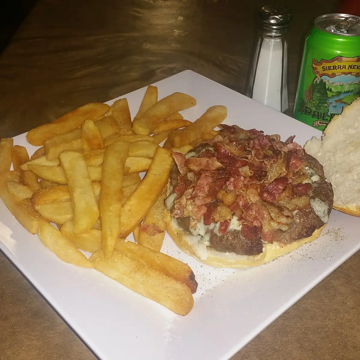 Medium Rare Burger with Gorgonzola