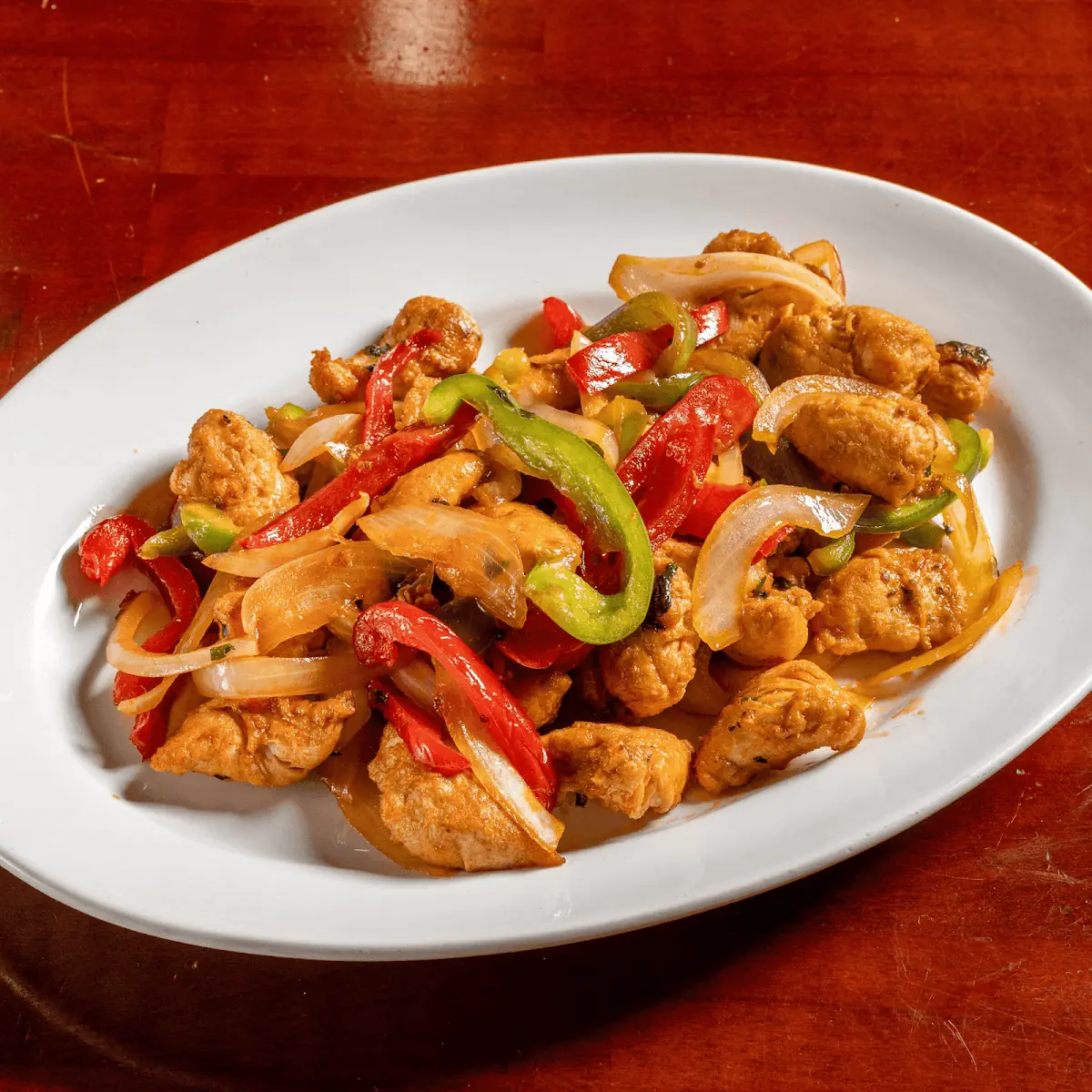 Pollo Salteado Chicken with Peppers & Onions