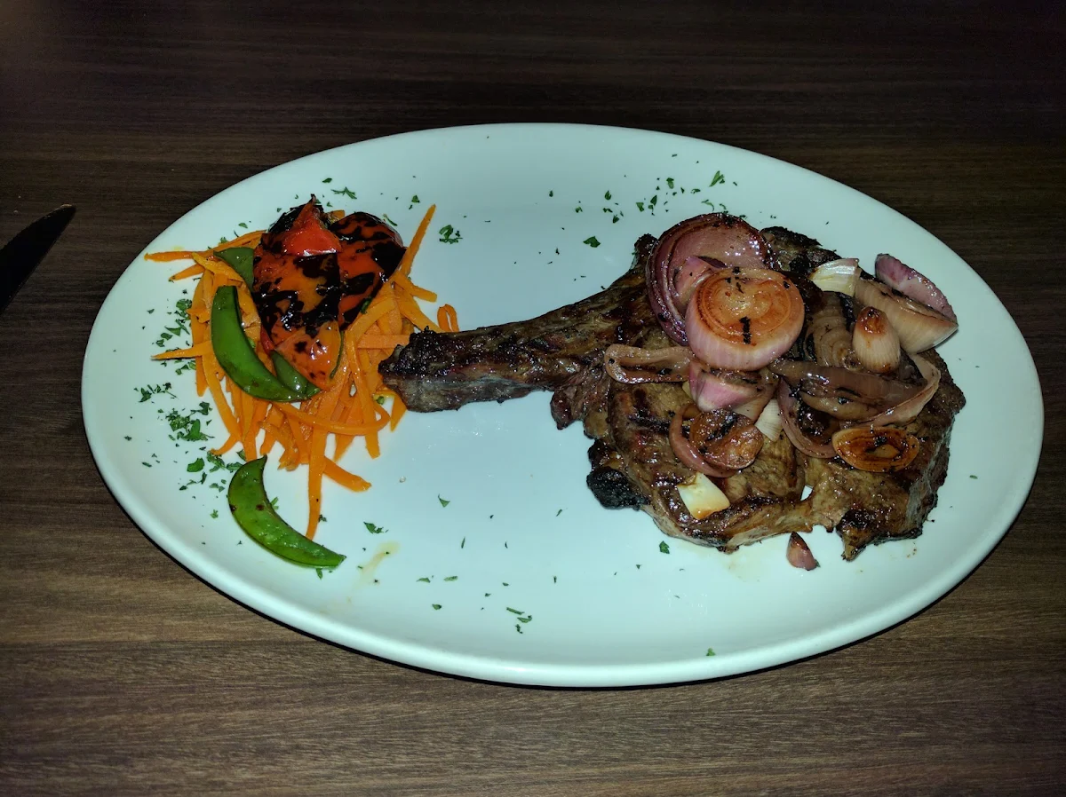 Cowboy Steak with Vegetables, Wildfire Grill House