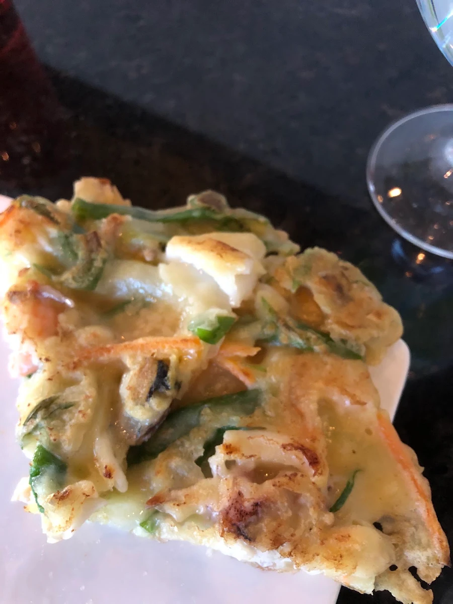 Korean Style Crispy Leek Pancake