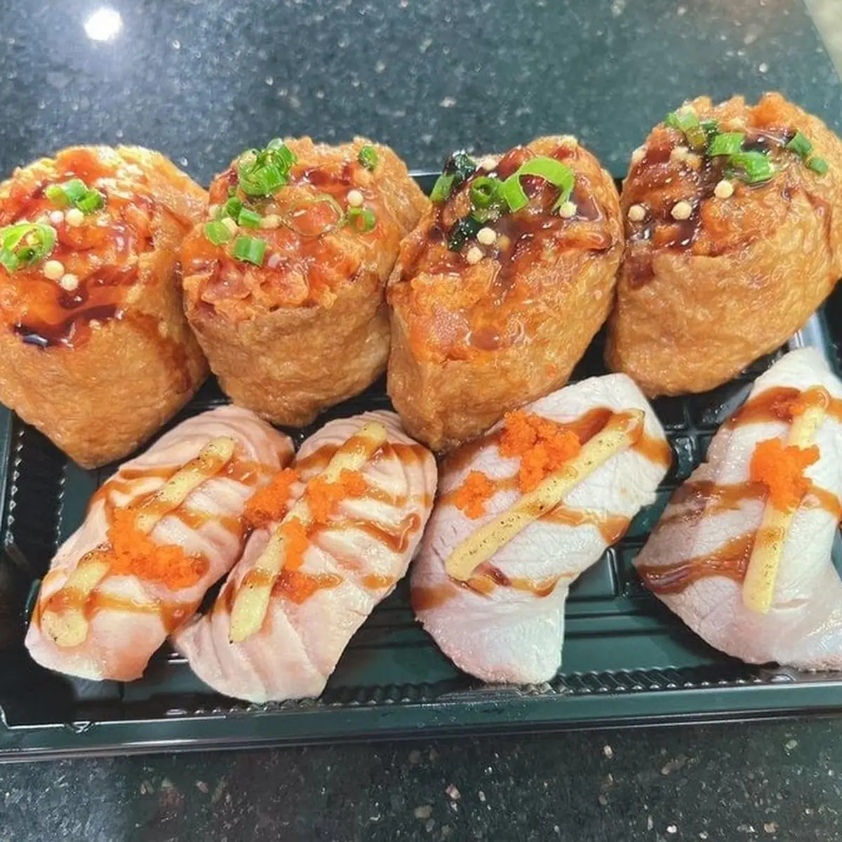 A3 Kakuni Pork 2pcs Salmon Nigiri