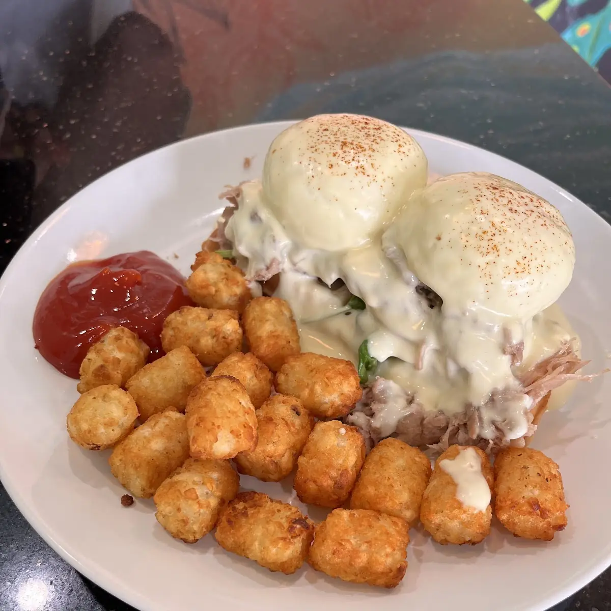 Mochi Kalua Pig Omelet
