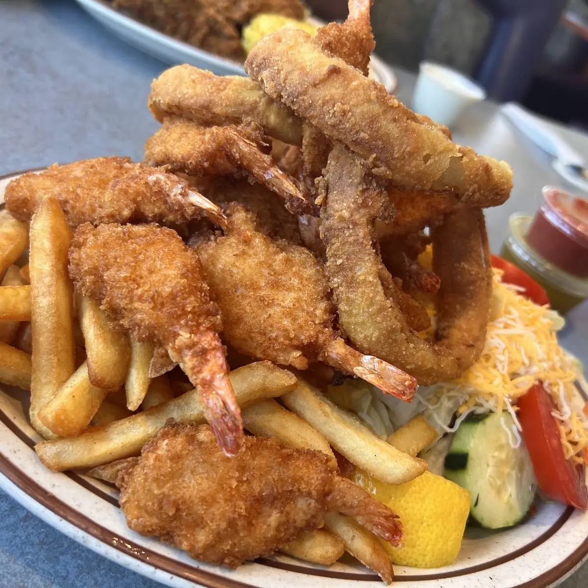 Fish & Chips Shrimp Plate