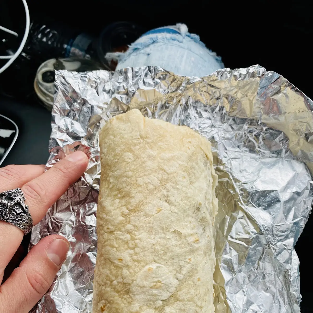 Chicken Black Beans and Cheese Burrito