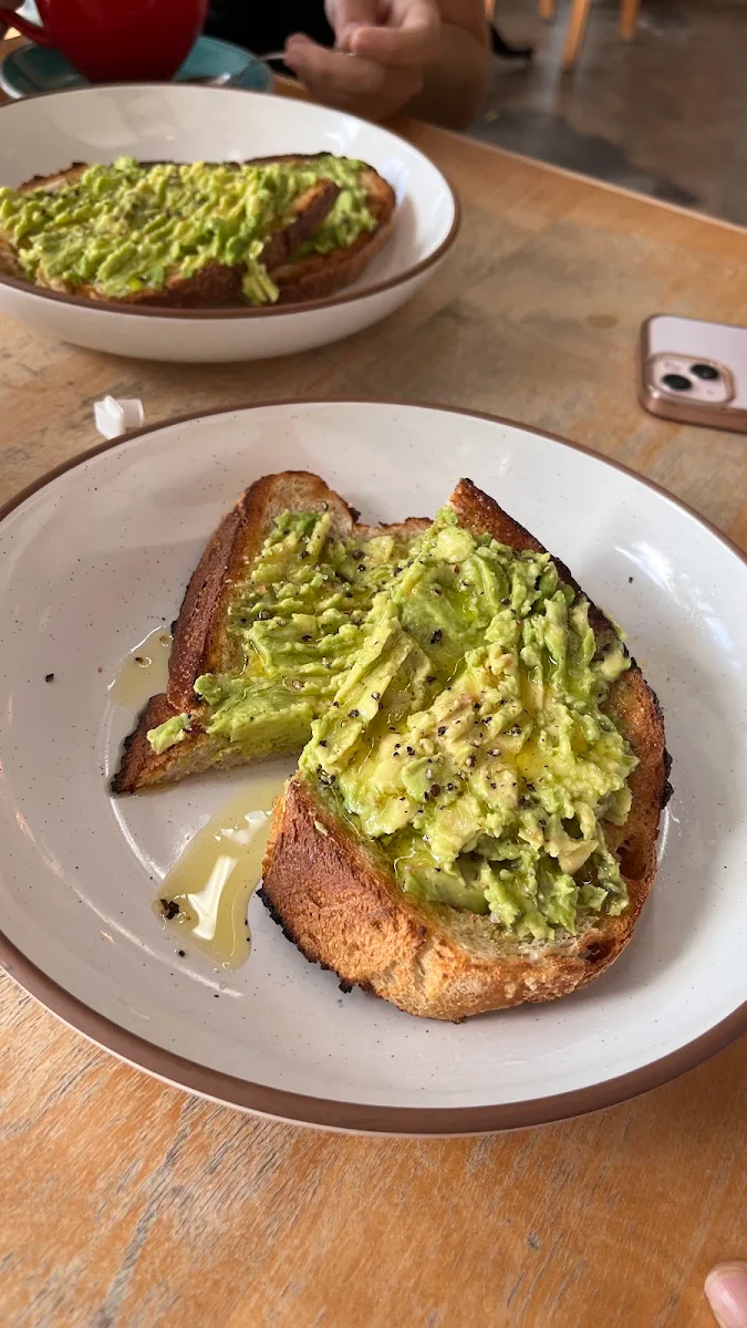 Avocado Toast with Latte