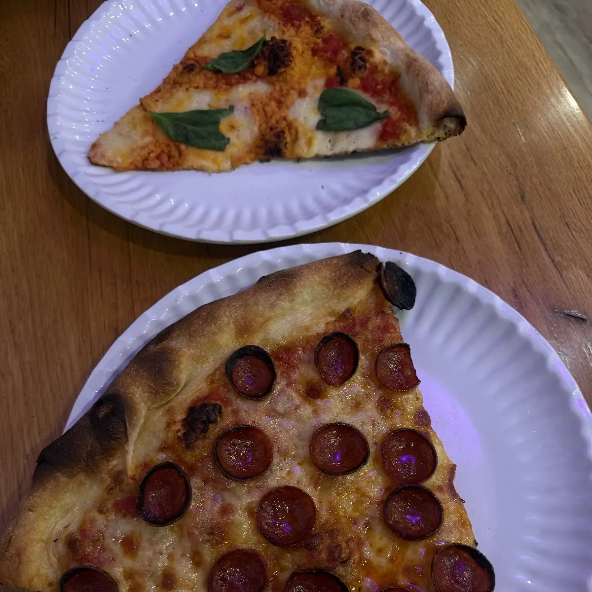Pepperoni Pizza on Paper Plate