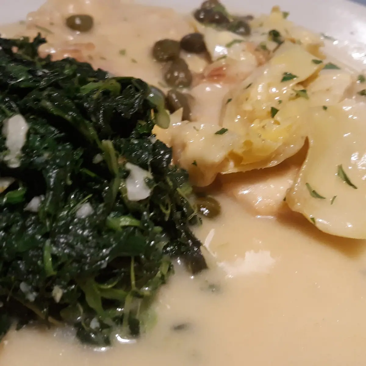 Lemon Chicken with Spinach