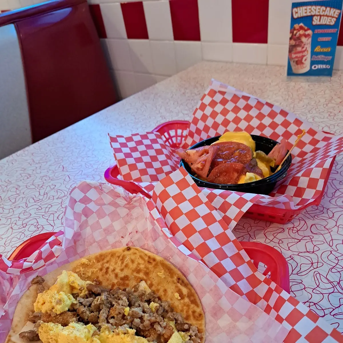 Sausage Egg and Cheese Pita