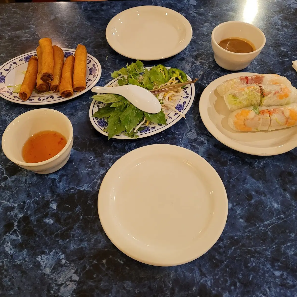 Spring Roll and Shrimp Rolls