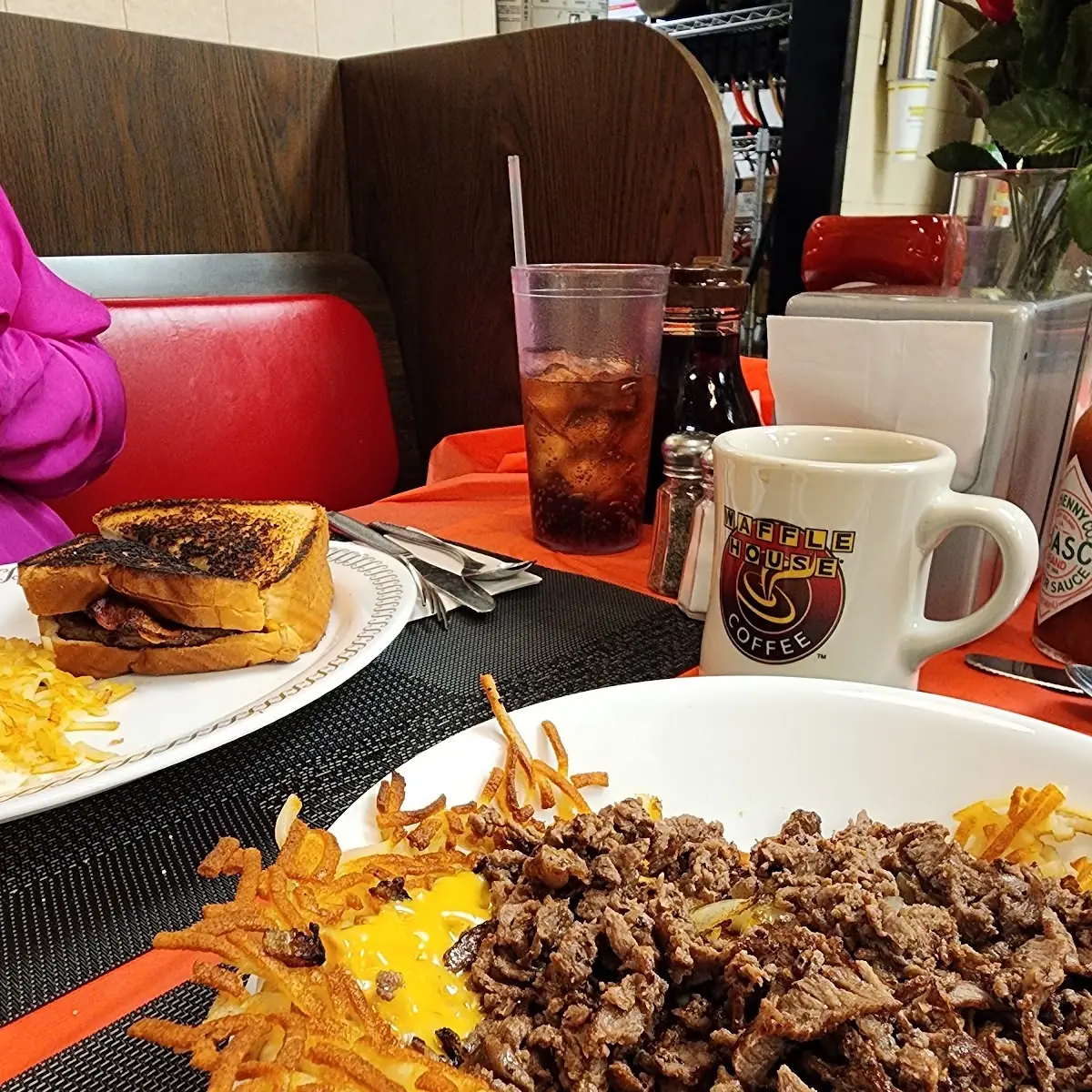 Steak and Cheese Hash Brown Bowl