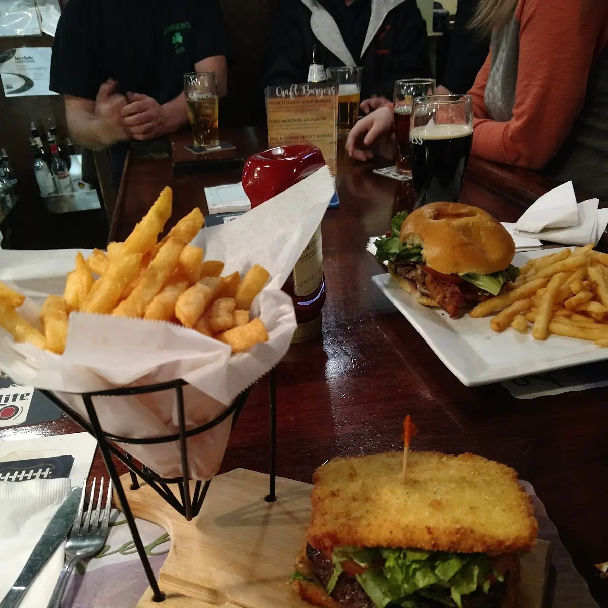 Craft Burger - Fried Mozzarella Burger & Fries