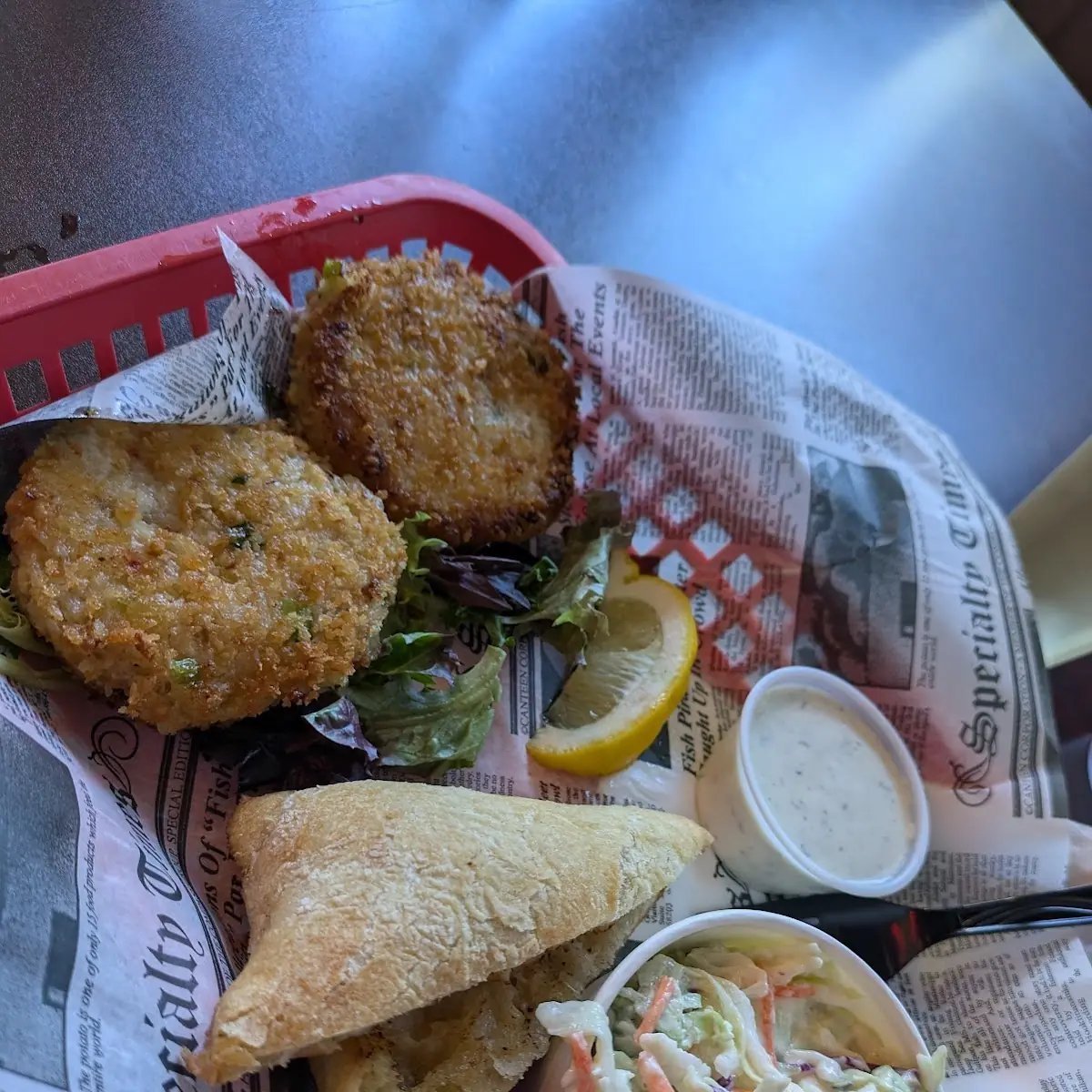 Crab Cake Dinner