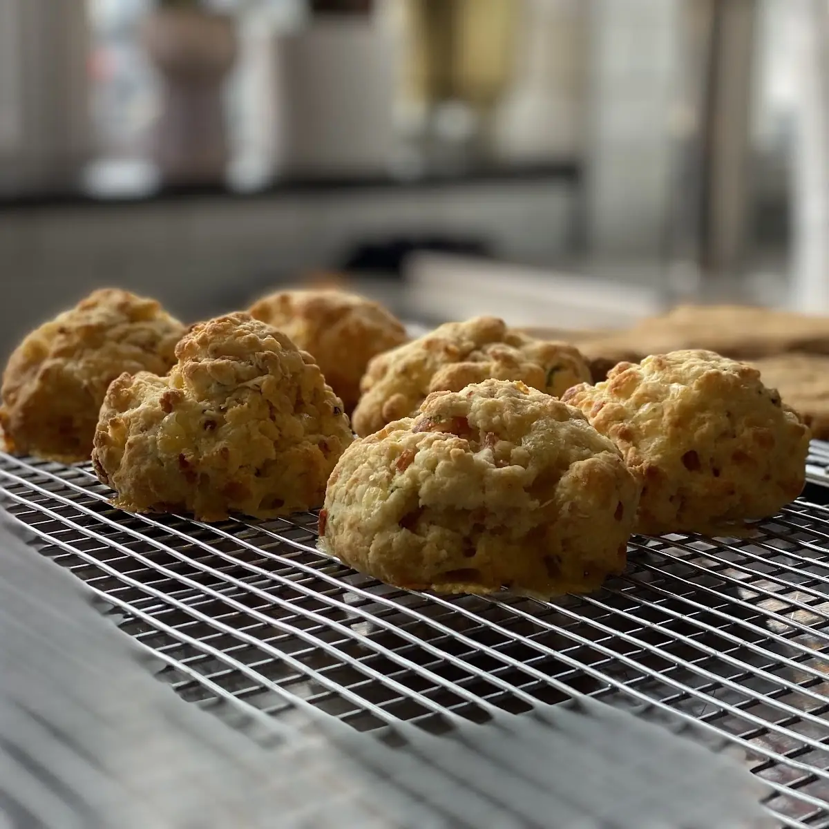Bacon Cheddar Chive Drop Biscuit
