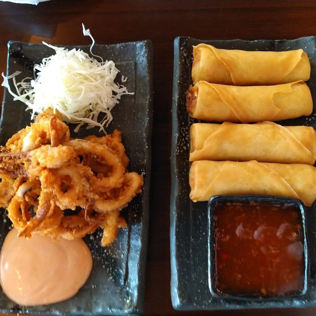Fried Calamari Spring Rolls