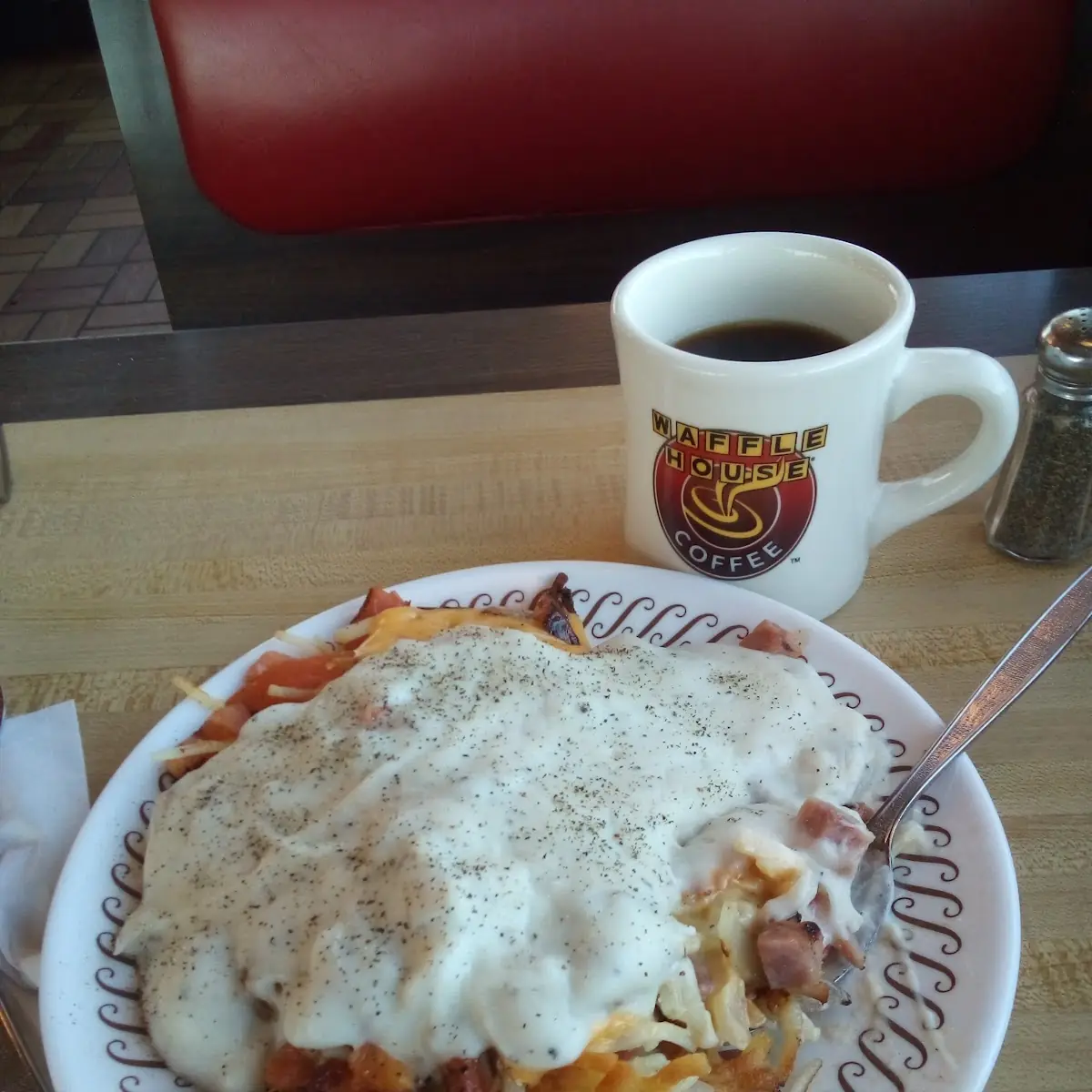 Loaded Hash Browns Covered