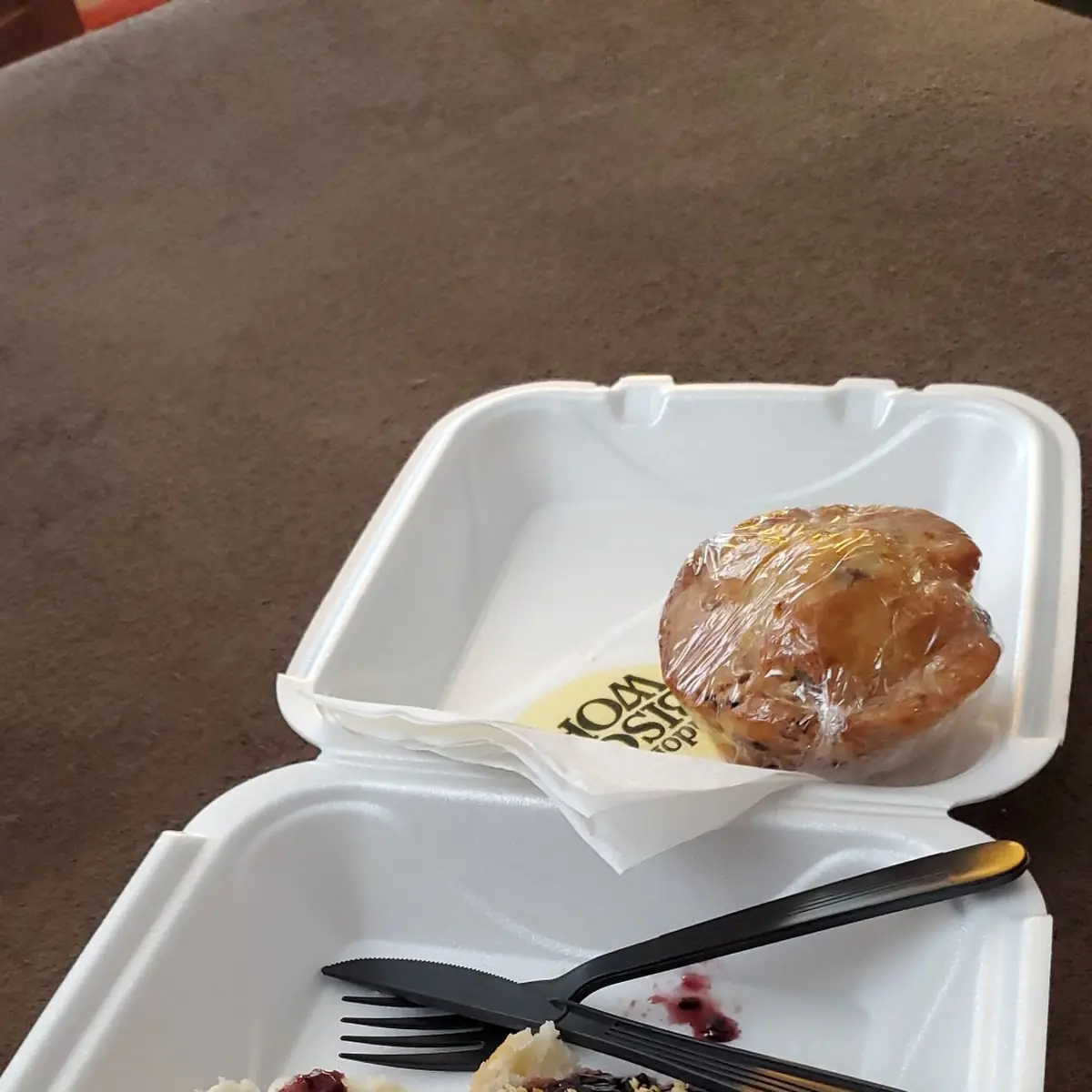 Blackberry Biscuit and Chocolate Chip Muffin