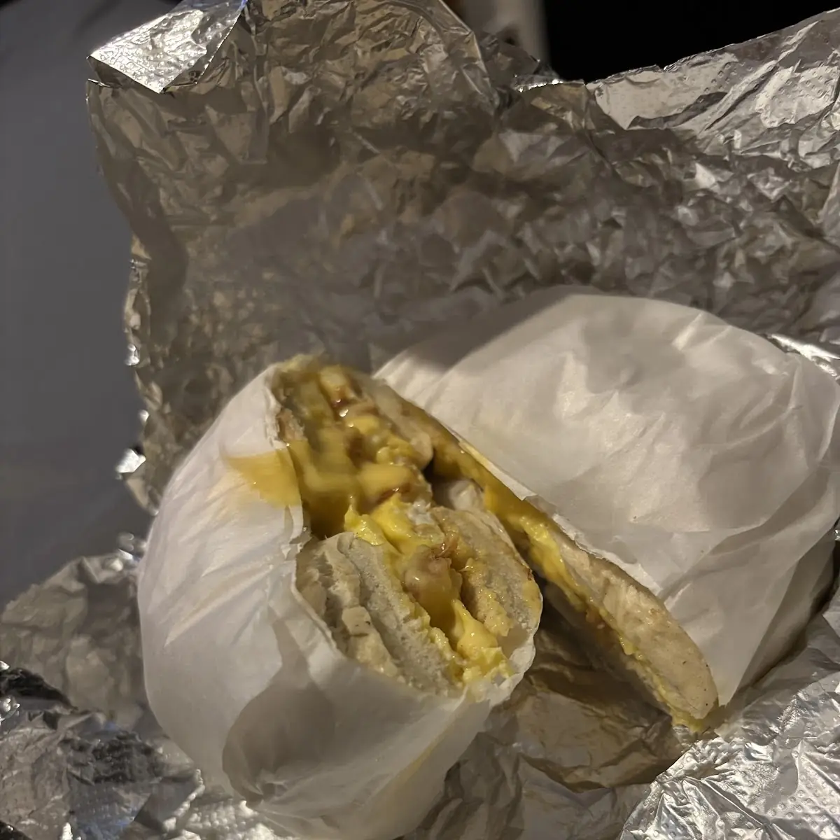 Bacon Egg and Cheese on a Plain Bagel