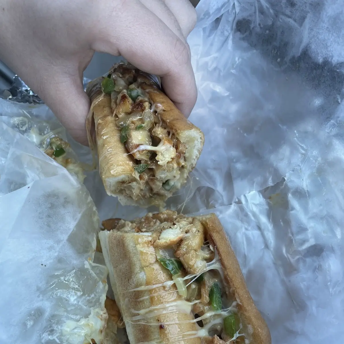 Chicken Philly Cheese Sandwich