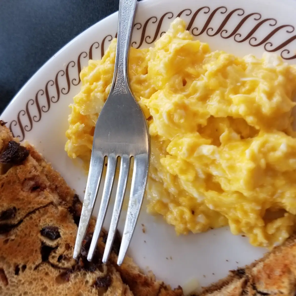 Cheese N' Eggs with Raisin Toast