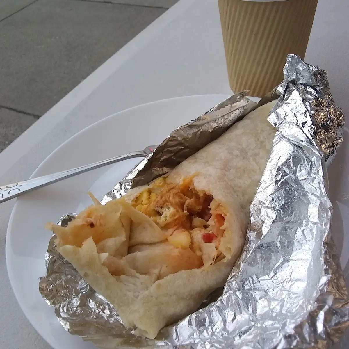 Their Breakfast Burrito