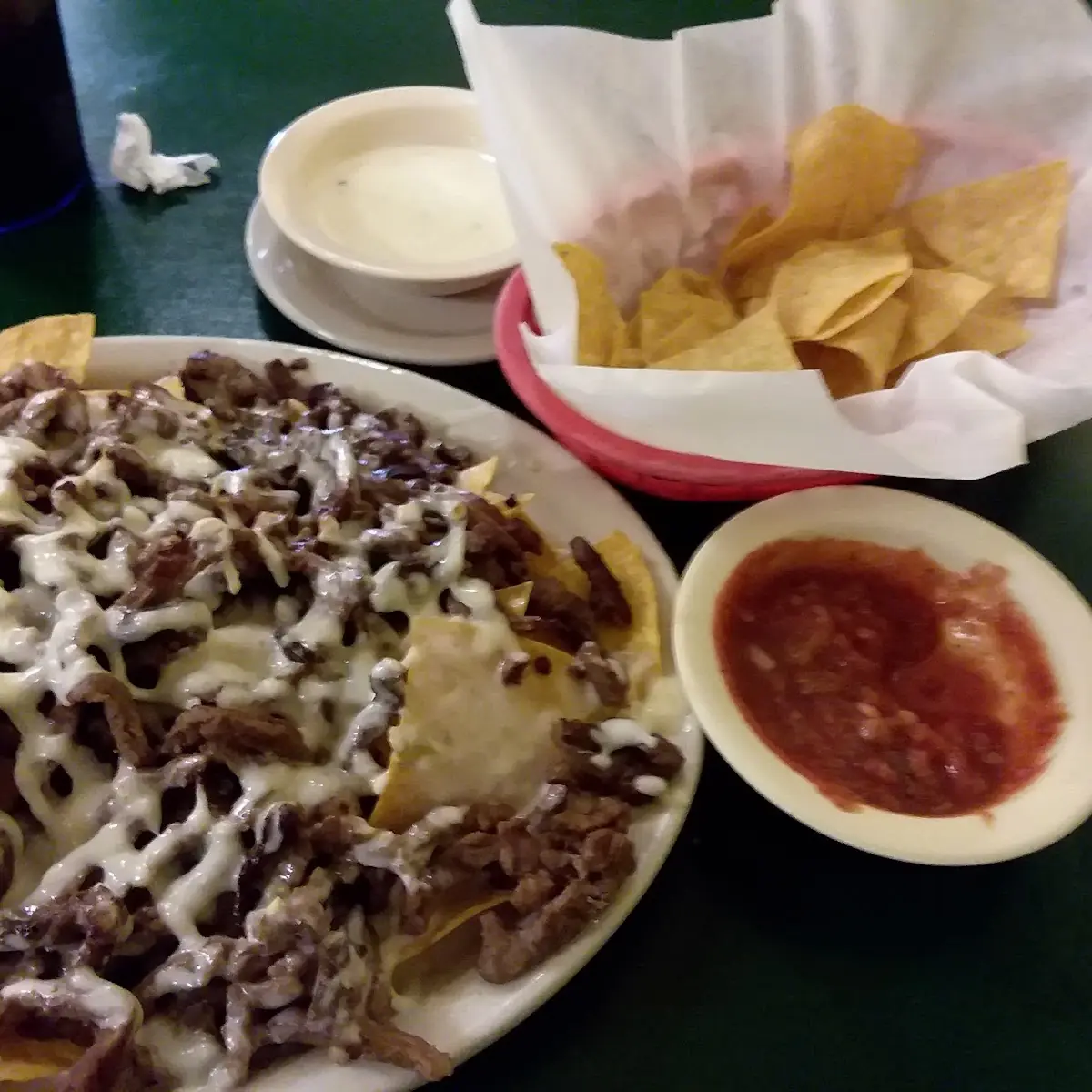 Chips Salsa Beef Steak Nachos