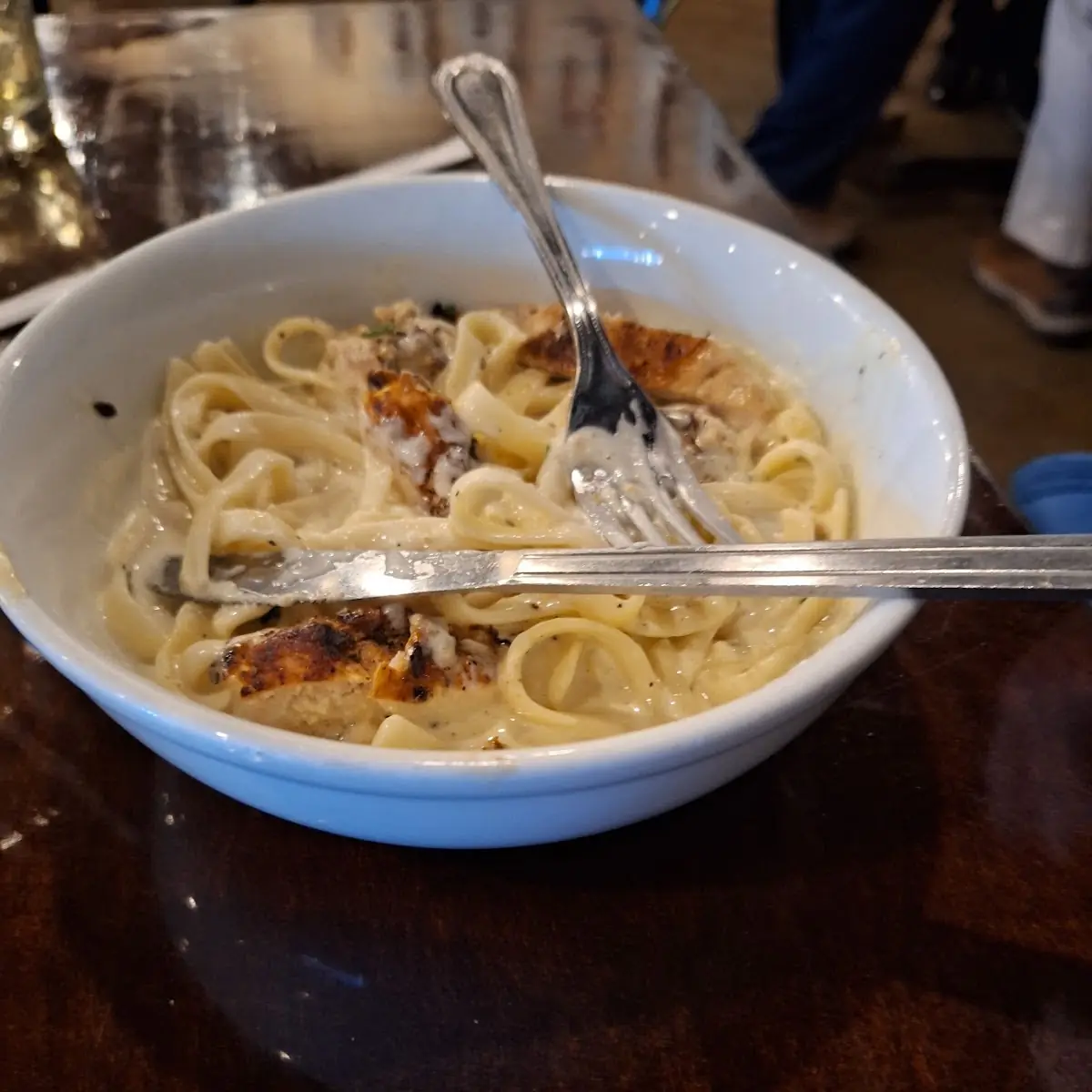 Fettuccine Alfredo with Grilled Chicken