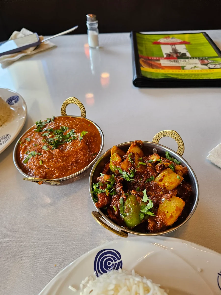 Chettinad Chicken Curry with Rice, Chettinad Dosa Palace