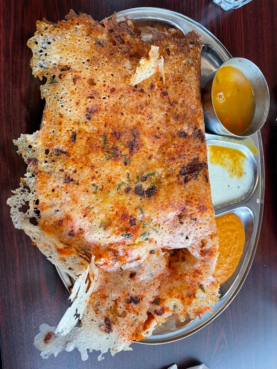 Onion Rava Mysore Masala Dosa, Chettinad Dosa Palace