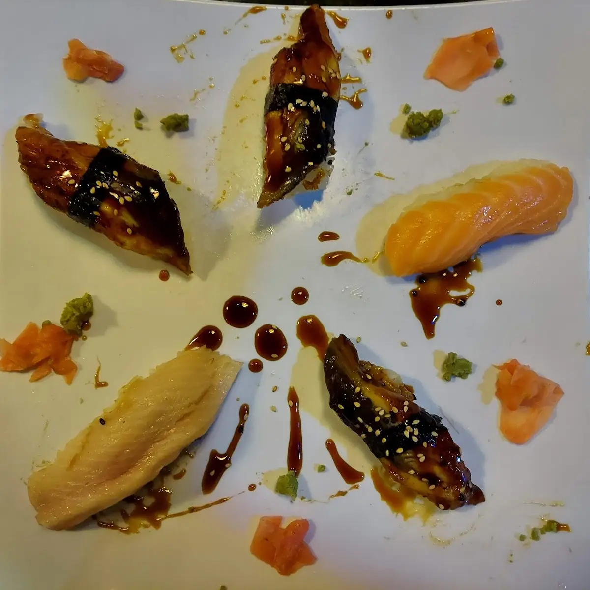 Sushi Appetizer 3 Eel 1 Salmon 1 Yellowtail