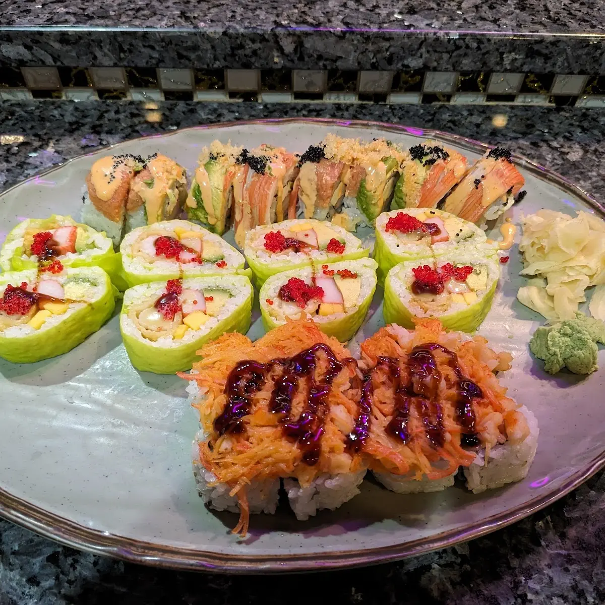 Dragon Roll Volcano Roll Lady Lobster Roll