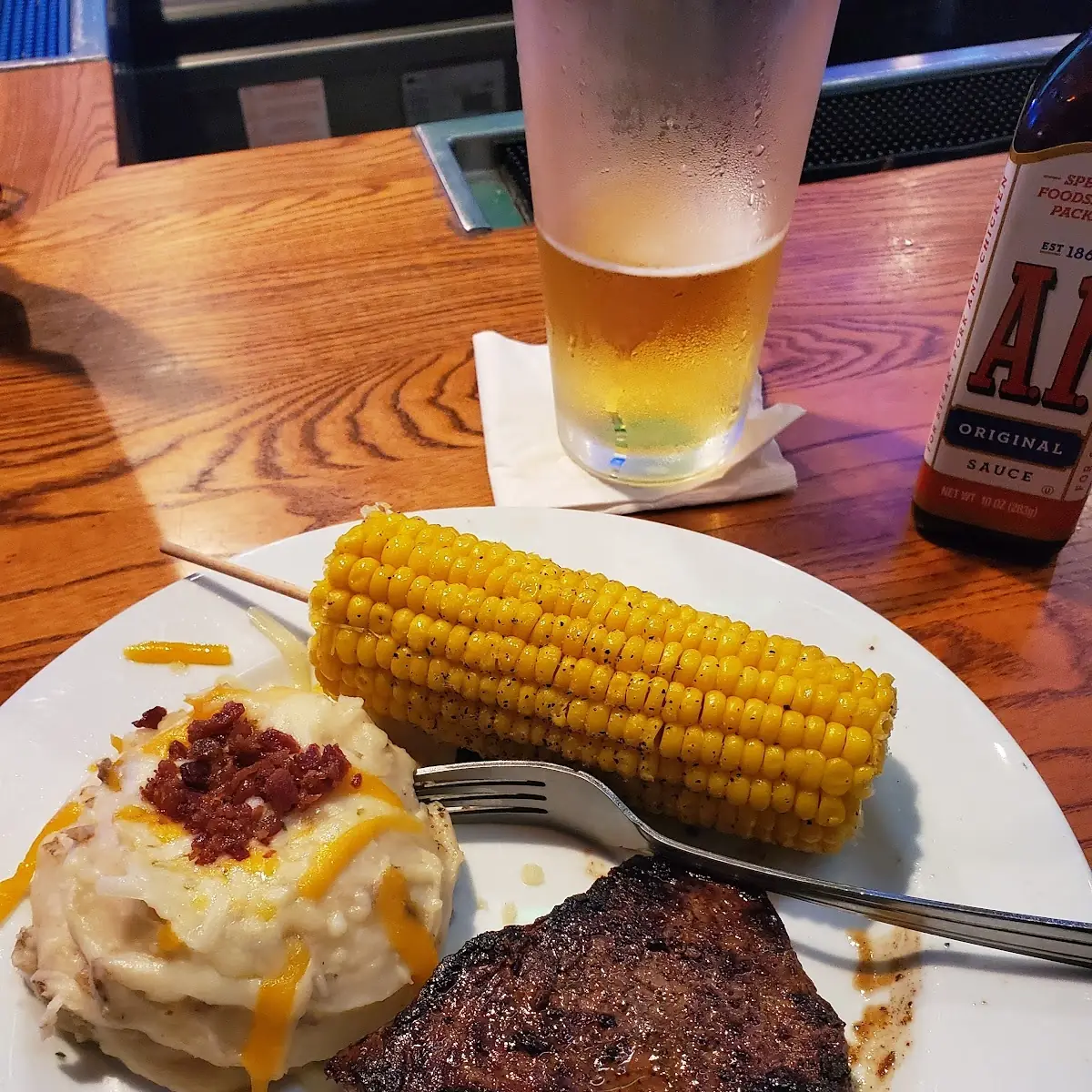 Corn on the Cob Sirloin Steak