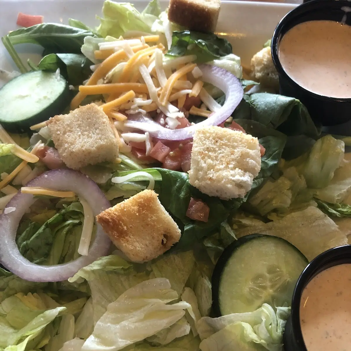 House Salad with Chipotle Ranch Dressing