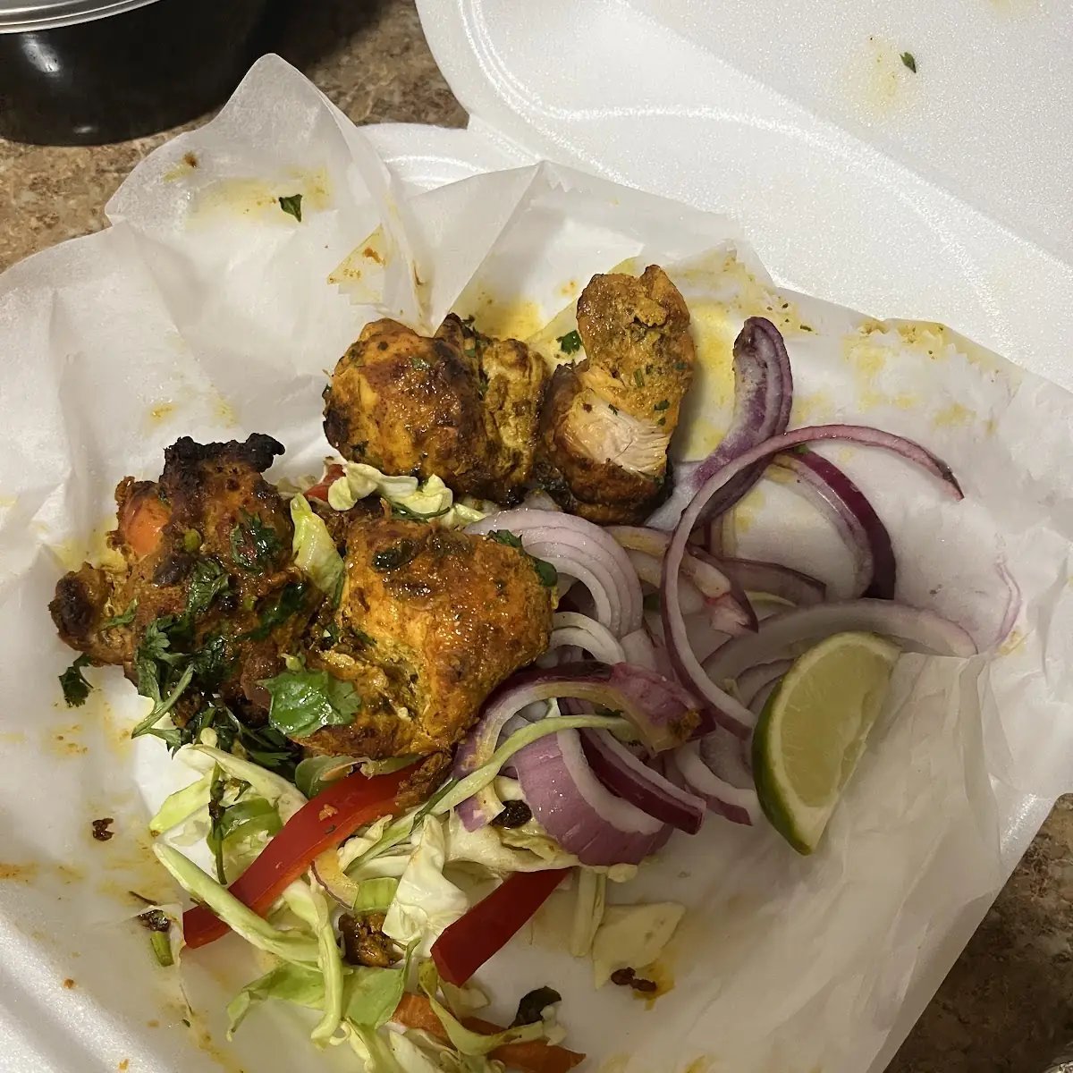 Gongura Chicken Tikka Kabab