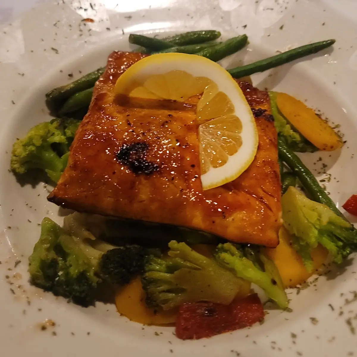 Bourbon Glazed Salmon