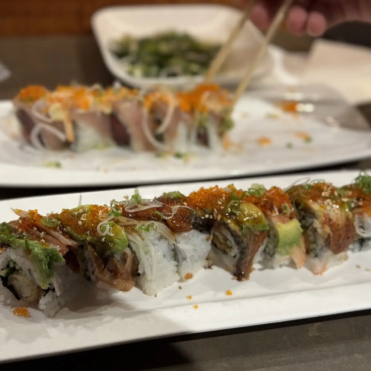 Dragon Roll with Eel and Shrimp