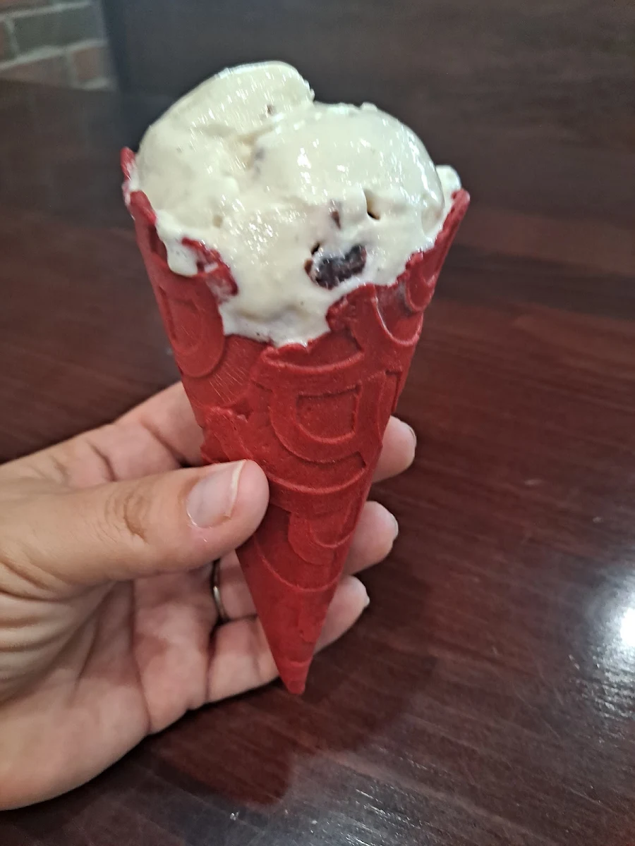 Cherry Amaretto w Red Velvet Cone