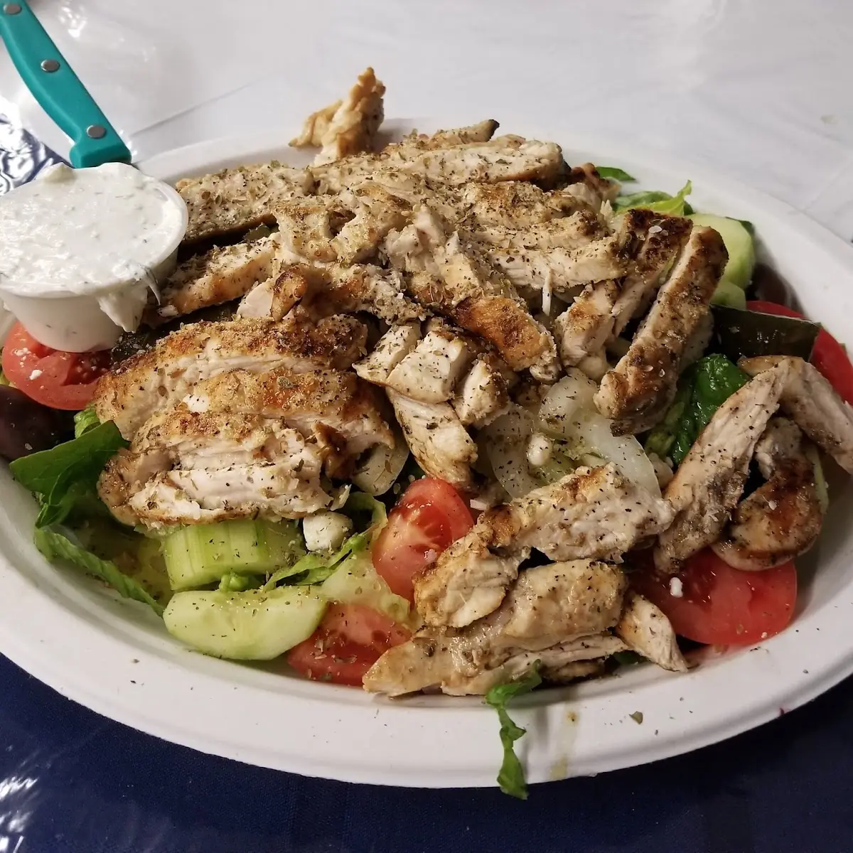Greek Salad with Grilled Chicken