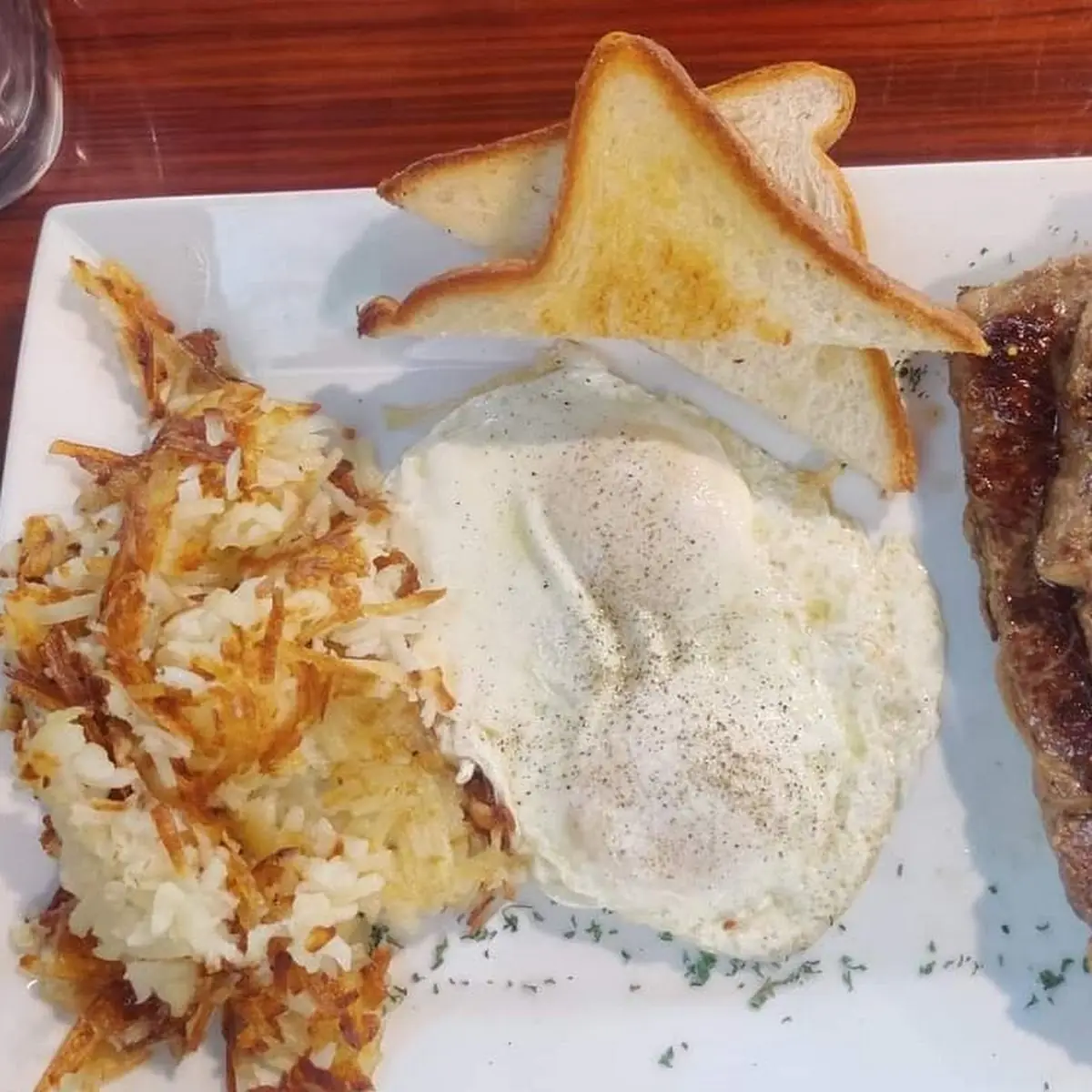 Fried Steak & Eggs