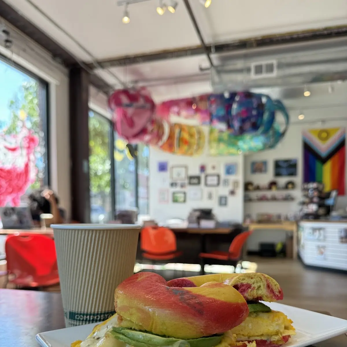 Rainbow Bagel Plain
