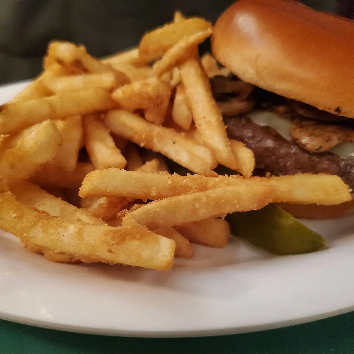 Mushroom Swiss Burger